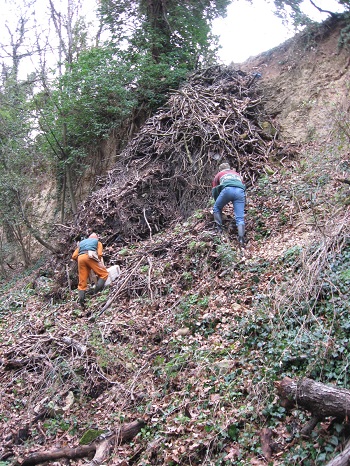 Décharge de 12 m de hauteur